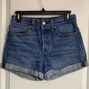 Levi’s 501 Cotton White Oak Cone Denim Button-fly Jean Shorts Size 27